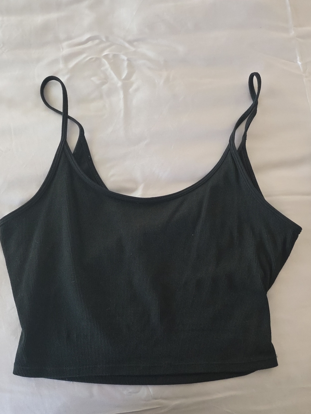 Athleta Cropped Black Twist-back Tank Top